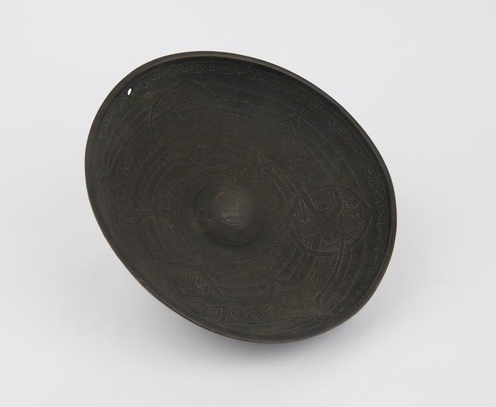 Copper divination bowl, probably Syrian, 19th century