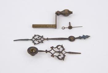 Three hands and a key, for electric clock