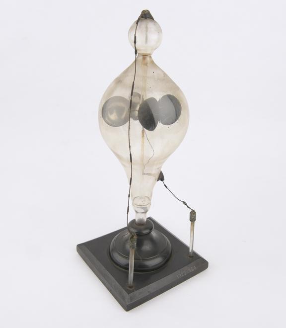 Radiometer with metal cup vanes and electrodes. Phil. trans