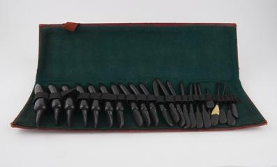 Hegar's uterine dilators in leatherette case