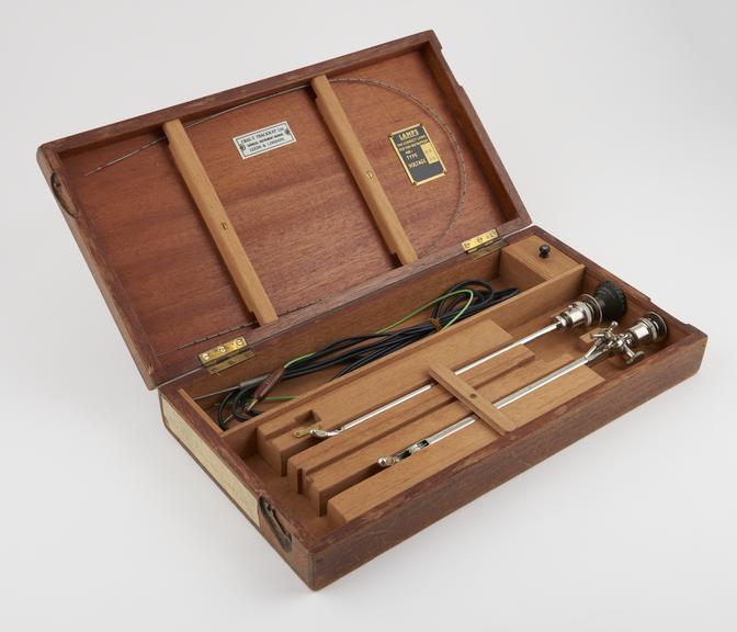 Two Brown-Buerger cystoscopes, cased