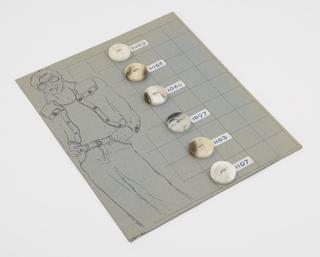 Sample card with six buttons