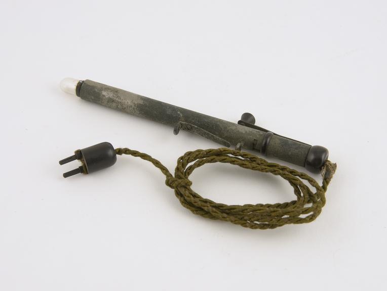 Endoscope, electrical, probably English, 1890 to 1920