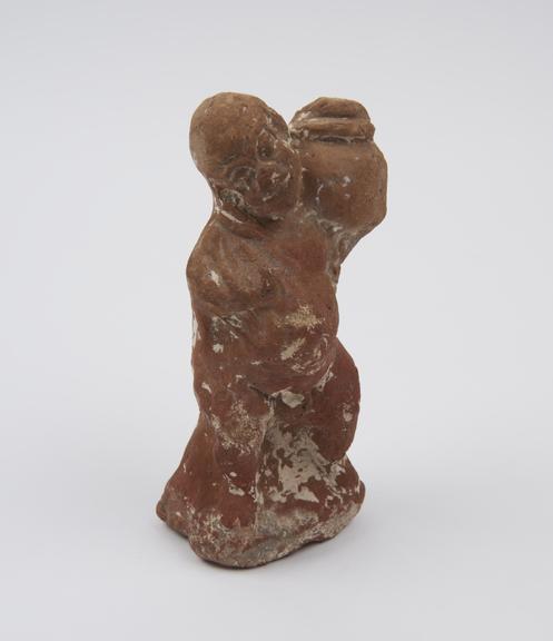 Hollow terracotta male figure (statue; phallus)