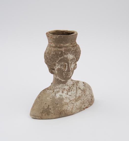 Female bust, pottery, probably Roman, 200BC-200AD