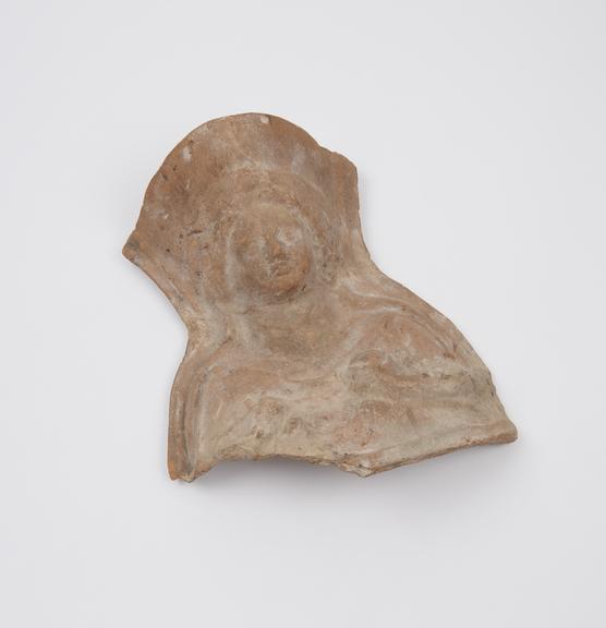 Bust of female deity, terracotta, Roman, 200BC-200AD