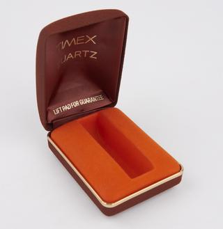 Box for Timex Quartz watch, 1975-1976