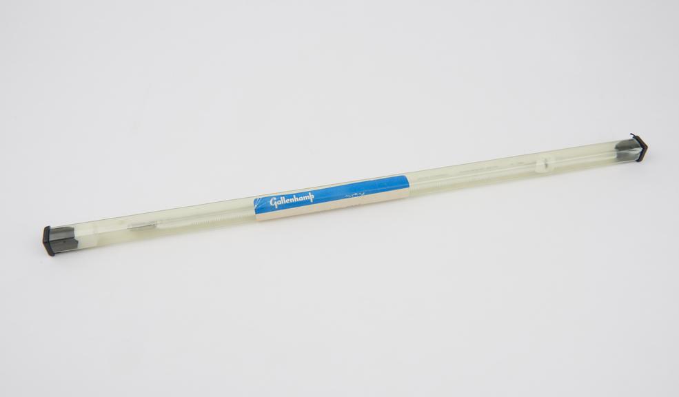 Mercury immersion thermometer, nitrogen-filled