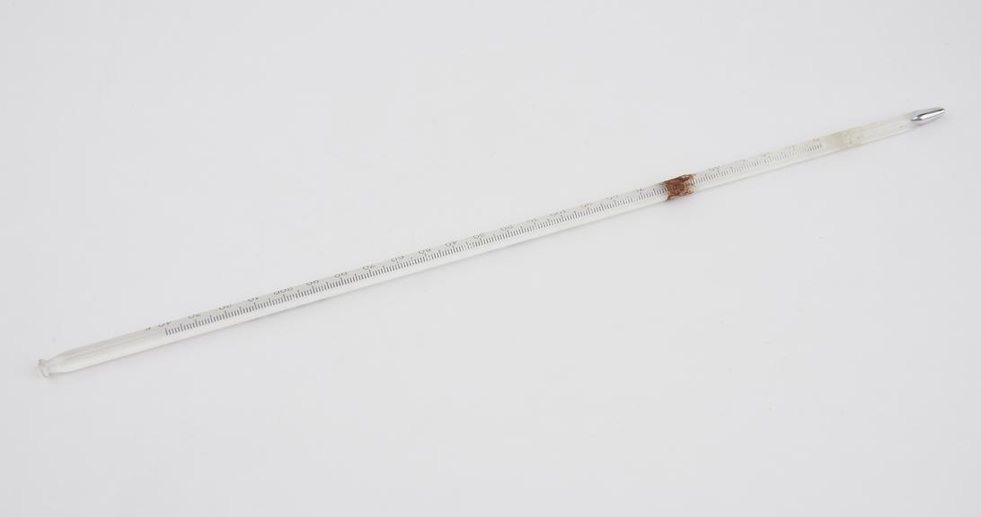 Mercury nitrogen-filled immersion thermometer