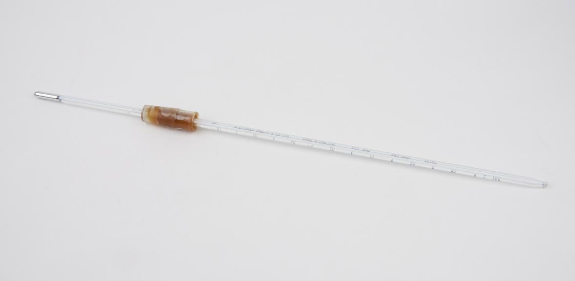 Mercury total immersion nitrogen filled thermometer