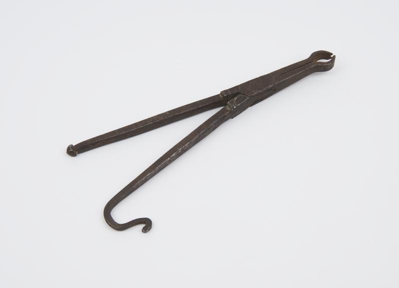 Dental forceps, steel, possibly from New Guinea, 1850-1930