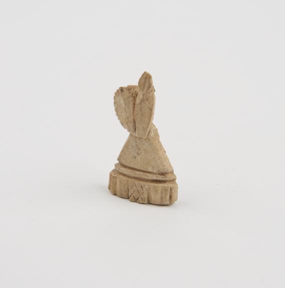 Carved ivory phallic amulet, damaged