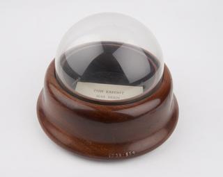 Base and glass dome for model of Duplex escapement