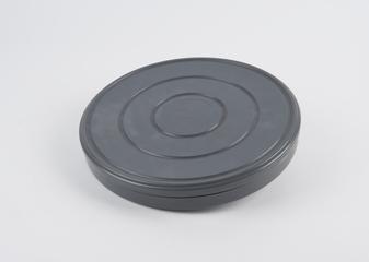 Reel of film in lidded can: 'Punched Cards Pay Dividends'