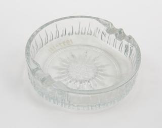 Machine made glass ashtray