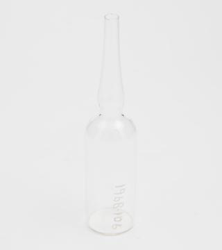 One of a collection of glass ampoules, 1968.