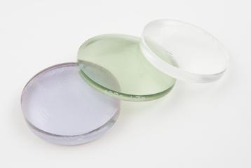 Samples of ophthalmic lens blanks