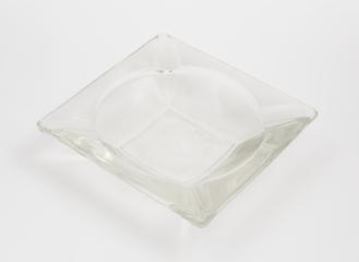 Automatic-pressed glass ashtray