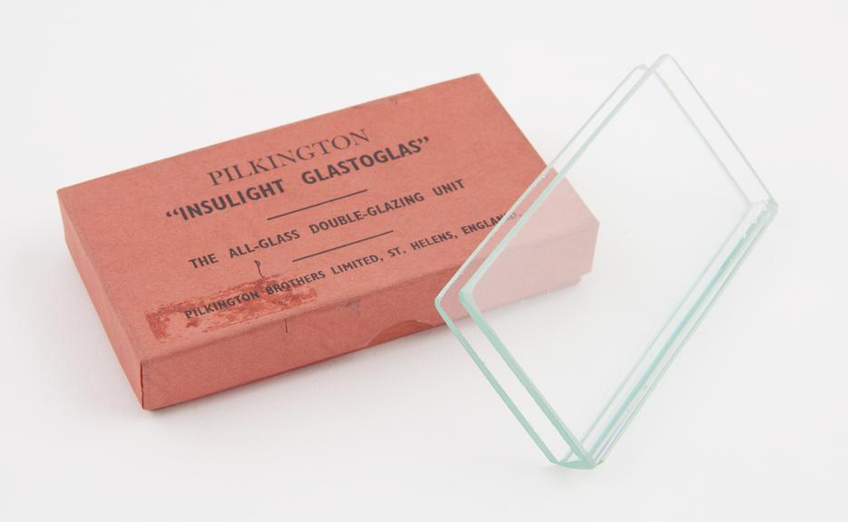 Sample of Insulight Glastoglas' double glazing, 1972'