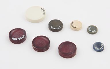 Unpolished casein button