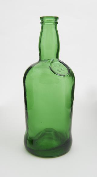 Sample glass bottle made by the Lynch 10 semi-automatic bottle-making machine