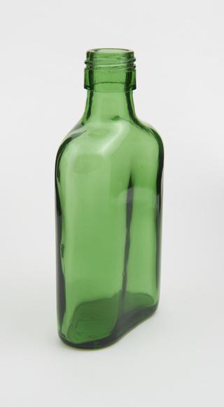 Sample glass bottle made by the Lynch 10 semi-automatic bottle-making machine