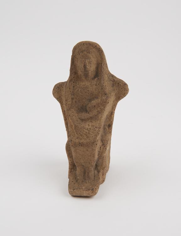 Votive figure of mother and child, very crude, possibly Roman