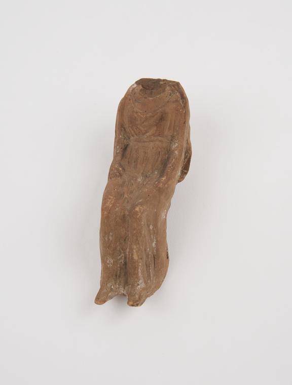 Votive female statue, terracotta, probably Roman, 200BC-200AD