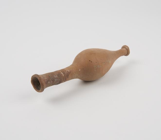 Tear shaped oil flask, earthenware