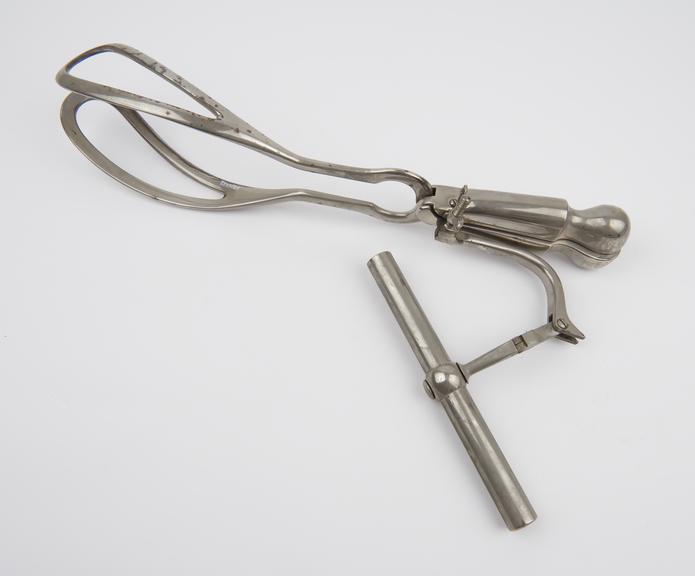 Forceps, obstetrical, axis traction, Barnes-Neville