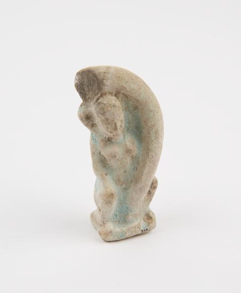 Solid faience figure