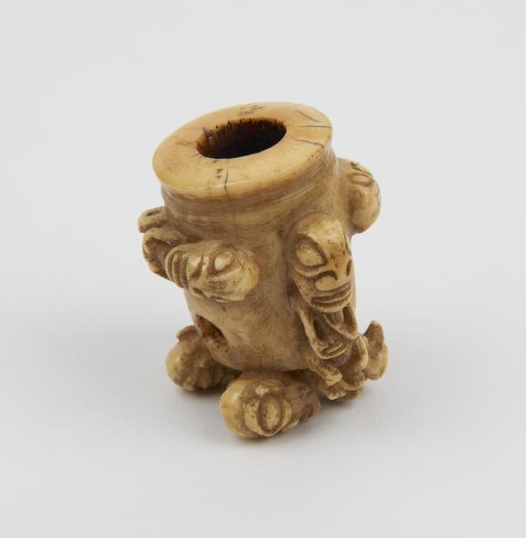 Tobacco pipe, bowl only, ivory from cachalot tusk