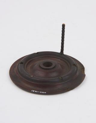 Mahogany mount part for a sand glass