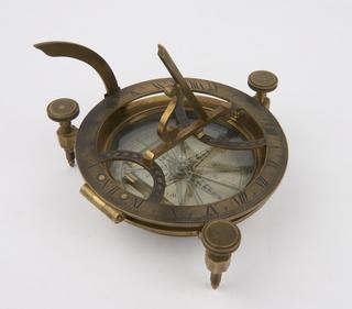 Portable Universal Compass Sundial, by Dollond, 1750-1800