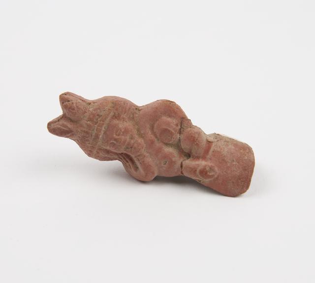 Hollow terracotta amuletic phallic figure