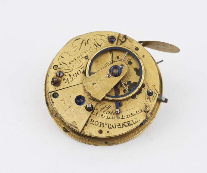 Lever escapement with crank roller, about 1830, by Roskell