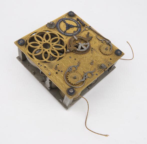 Movement or square striking table clock (probably 1575-1600