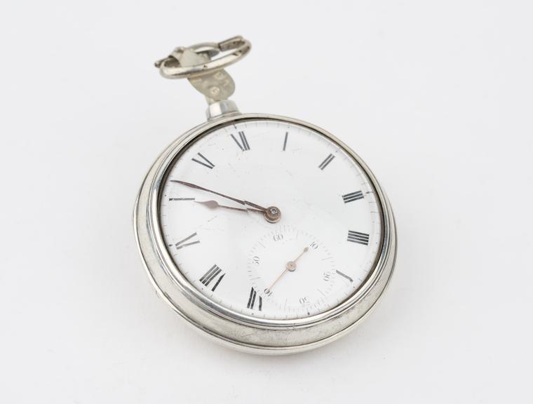 Duplex watch in silver pair case. Hall-mark 1806