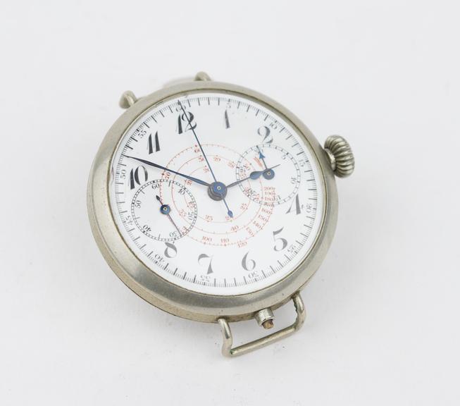 Chronograph wrist-watch with special dial reading directly in