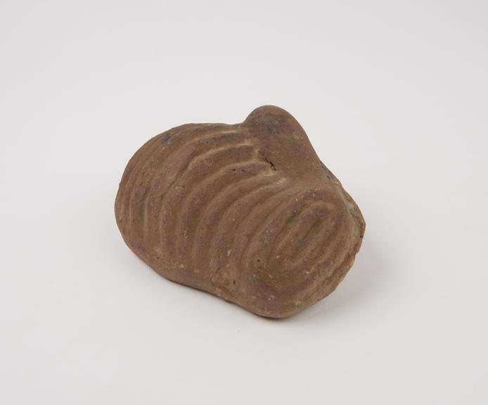 Terracotta votive offering in form of stylised uterus (votive uterus)