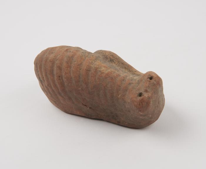 Terracotta votive offering in form of stylised uterus (votive uterus)