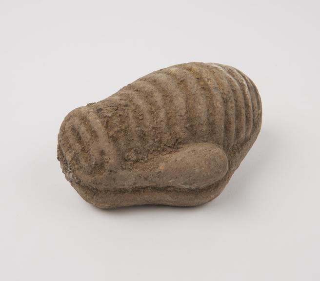 Terracotta votive offering in form of stylised uterus