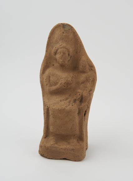 Votive statue of woman and child