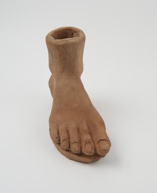 Votive right foot, possibly Roman, 200BC-200AD