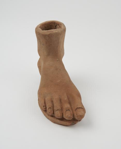 Votive right foot, possibly Roman, 200BC-200AD