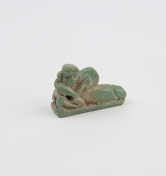 Small faience figure on base