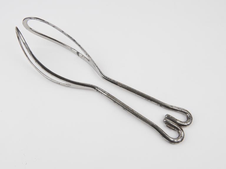 Forceps, obstetrical, Assalini, steel, by S