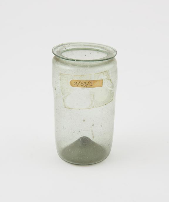 Glass drug jar