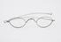 Nickelled steel pantoscopic spectacles with one piece side-arms