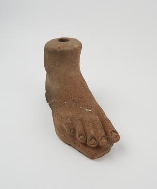 Votive right foot, possibly Roman, 200BC-200AD